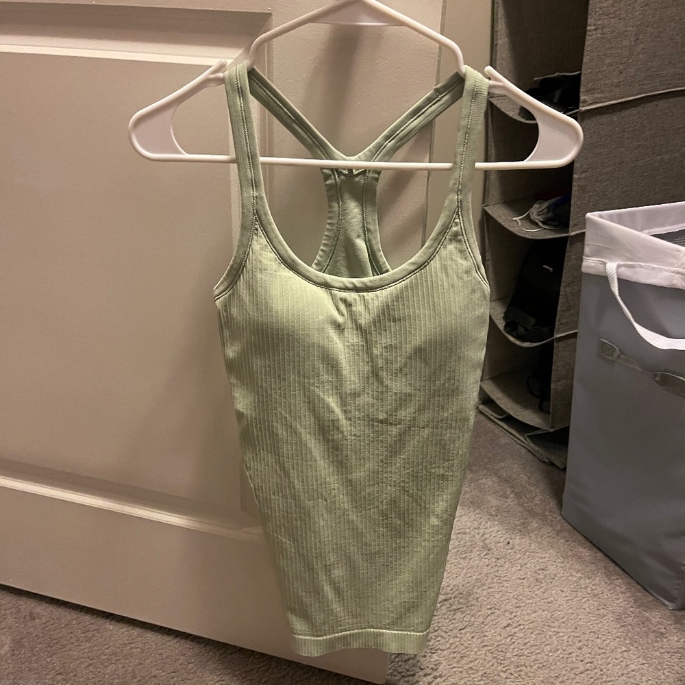 Sage Green Ebb to street Tank top lululemon